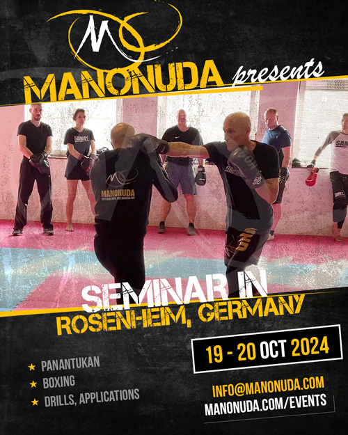 Manonuda Panantukan Seminar in Rosenheim, Germany, on the 19 & 20 of october 2024.