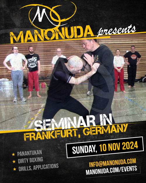 Manonuda Panantukan Seminar in Frankfurt, Germany, on the 10th of November 2024.