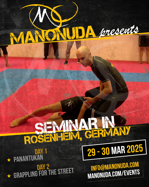 Manonuda Panantukan Seminar in Rosenheim, Germany, on the 20 & 30 of March 2025.